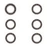 CYCLINGCERAMIC Dt Swiss 6 Radlagersatz, Silver / black, One Size