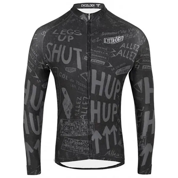 Cycology Allez Allez Langarm-trikot, Black, S Cycology Allez Allez Langarm-trikot, Black, S