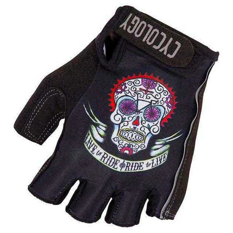 Cycology Day Of The Living Kurze Handschuhe