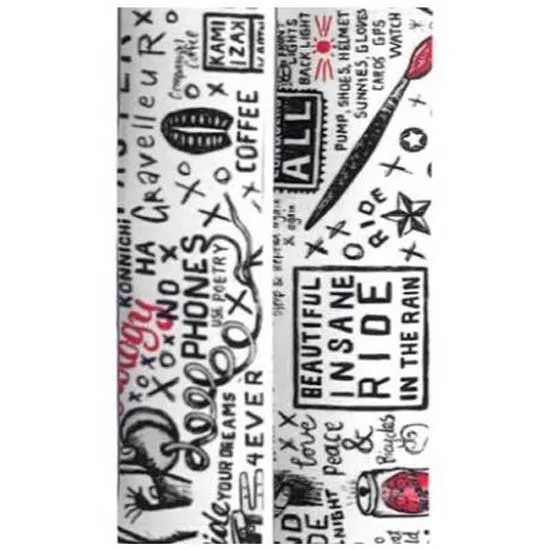 Cycology Graffiti Lenkerband, Multicolor white, One Size