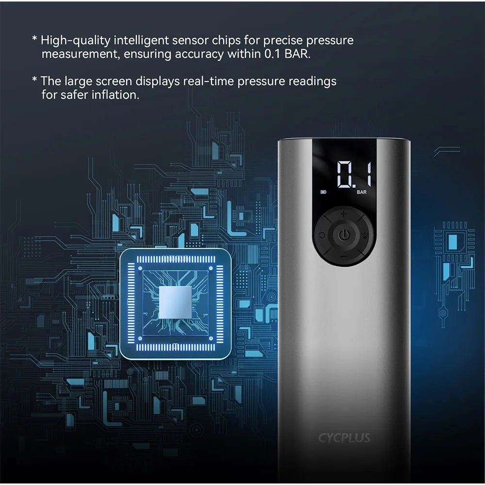 Cycplus A8 Mini Kompressor, Black, One Size Cycplus A8 Mini Kompressor, Black, One Size
