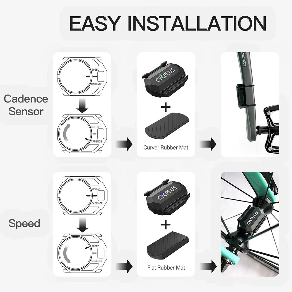 Cycplus C3 Trittfrequenzsensor, Black Cycplus C3 Trittfrequenzsensor, Black