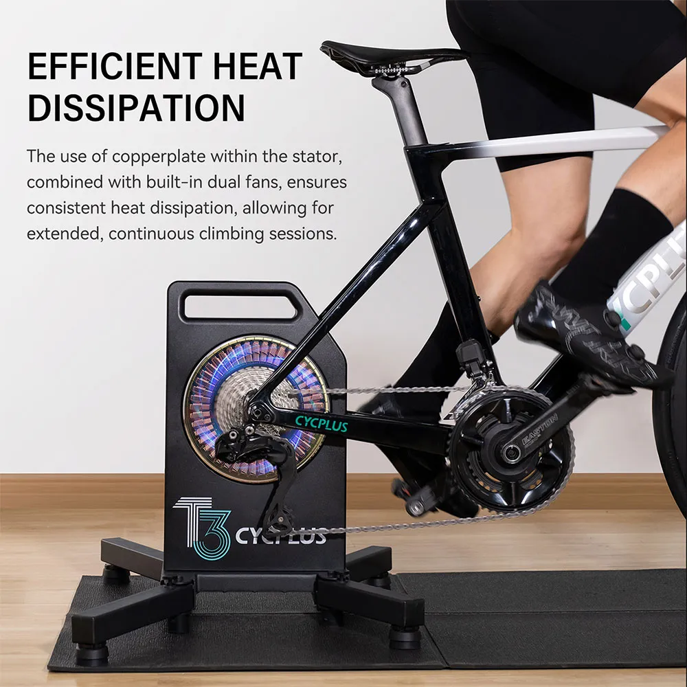 Cycplus T3 Turbotrainer, Black, One Size Cycplus T3 Turbotrainer, Black, One Size