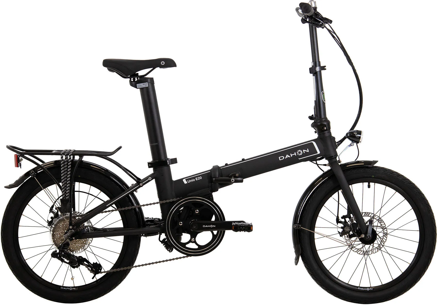 Dahon Unio E20 schwarz 20" 313 Wh Faltrahmen, Hersteller-schwarz, U Dahon Unio E20 schwarz 20" 313 Wh Faltrahmen, Hersteller-schwarz, U