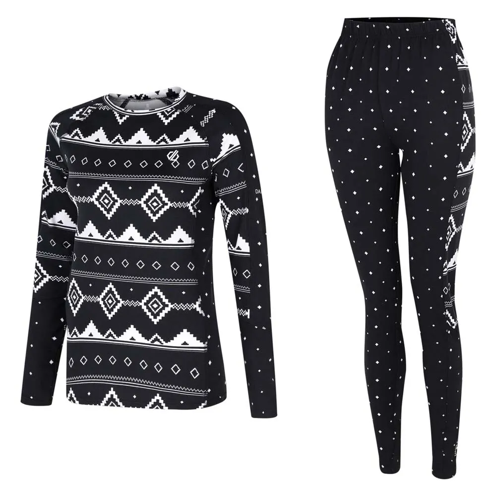 Dare 2b Exchange Iiii Funktionsunterwäsche-set Refurbished, Black fairisle print