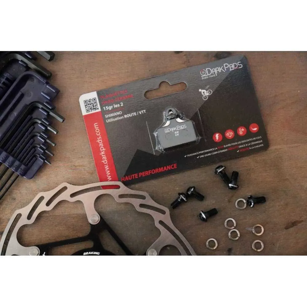 Darkpads Ceramic Shimano Scheibenbremsbeläge, Black, One Size Darkpads Ceramic Shimano Scheibenbremsbeläge, Black, One Size