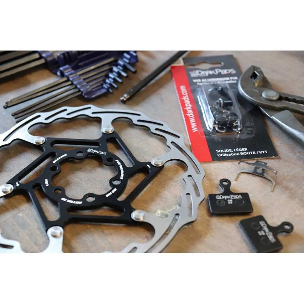 Darkpads Rotor 3d Bremsscheibe, Silver, 180mm Darkpads Rotor 3d Bremsscheibe, Silver, 180mm