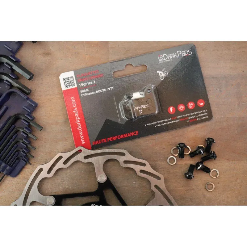 Darkpads Sram Ceramic Scheibenbremsbeläge, Black, One Size Darkpads Sram Ceramic Scheibenbremsbeläge, Black, One Size