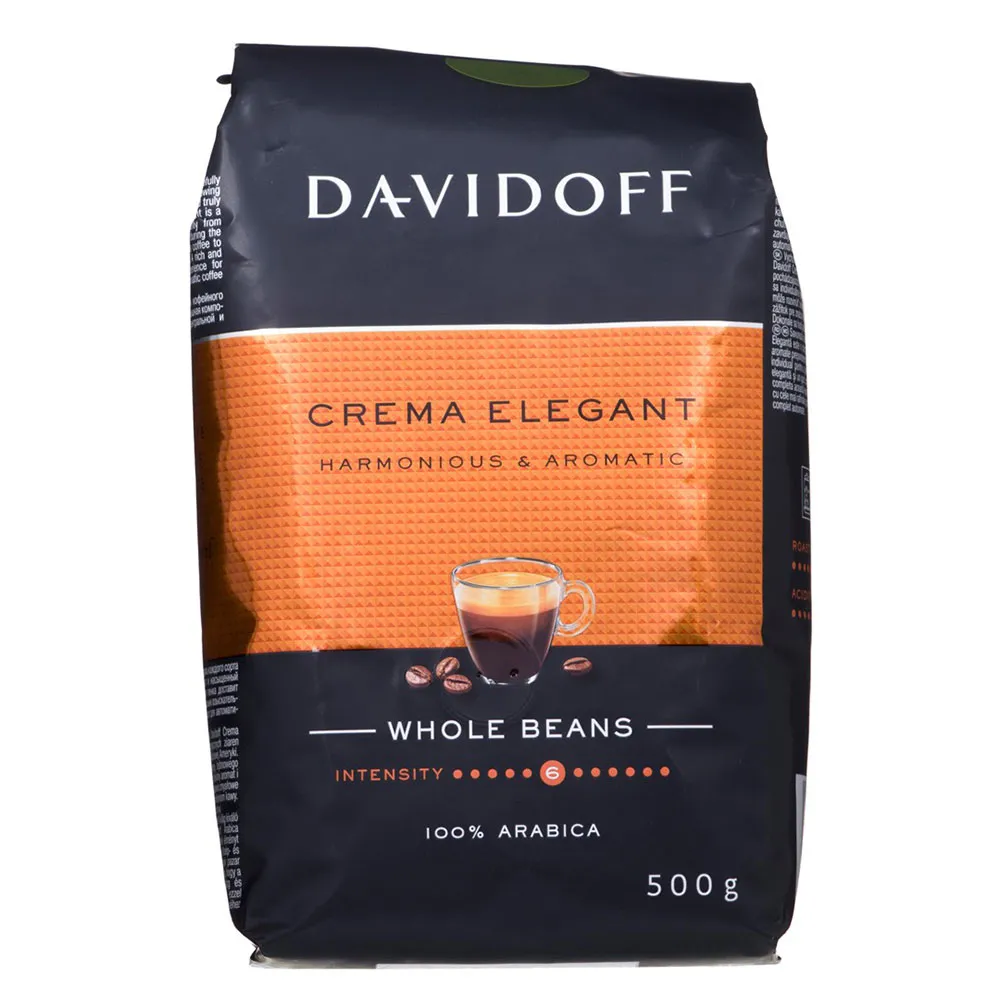 Davidoff Cafe Crema Elegant Kaffeebohnen 500g, Black, One Size