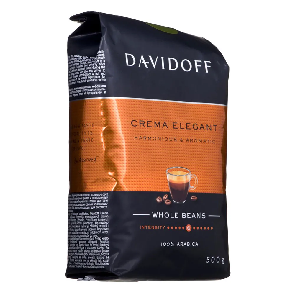 Davidoff Cafe Crema Elegant Kaffeebohnen 500g, Black, One Size