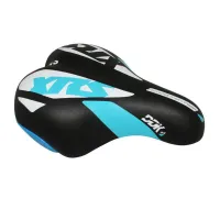 DDK Deko-Sattel blau-weiß Stahlschiene schwarz Kind XRS Unisex DDK Deko-Sattel blau-weiß Stahlschiene schwarz Kind XRS Unisex