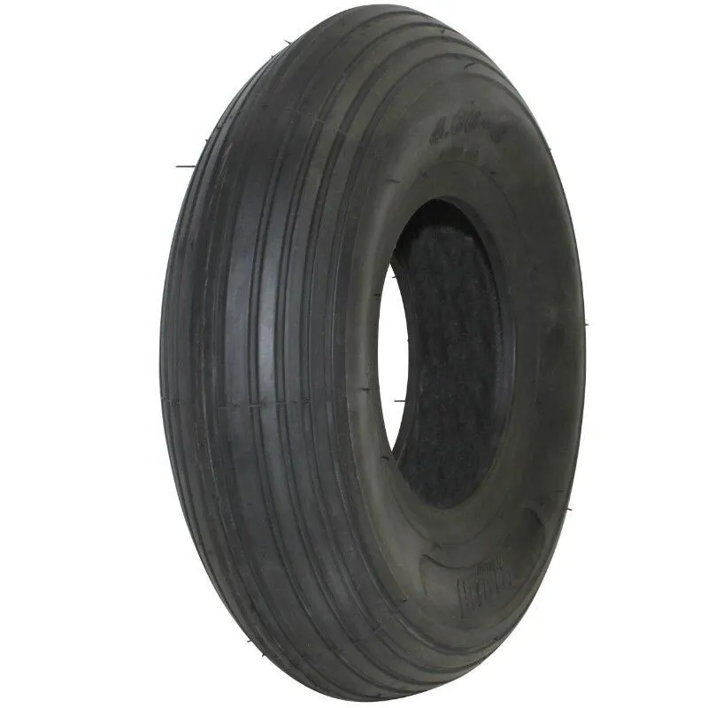 Deli Tire Fahrradreifen für Karren und Schubkarren Deli 4.00-6 Tt 4Pr Unisex, schwarz, TU