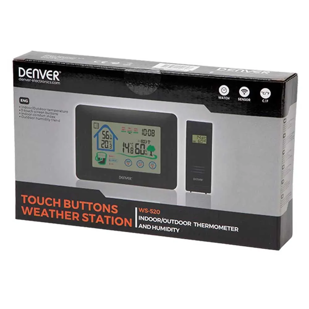 Denver Ws520 Wetterstation, Black, One Size Denver Ws520 Wetterstation, Black, One Size