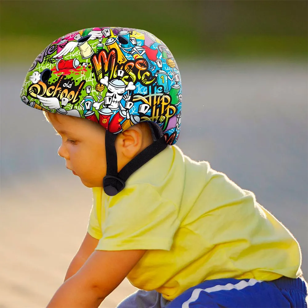 Deqube Graffiti Junior-helm, Multicolor Deqube Graffiti Junior-helm, Multicolor