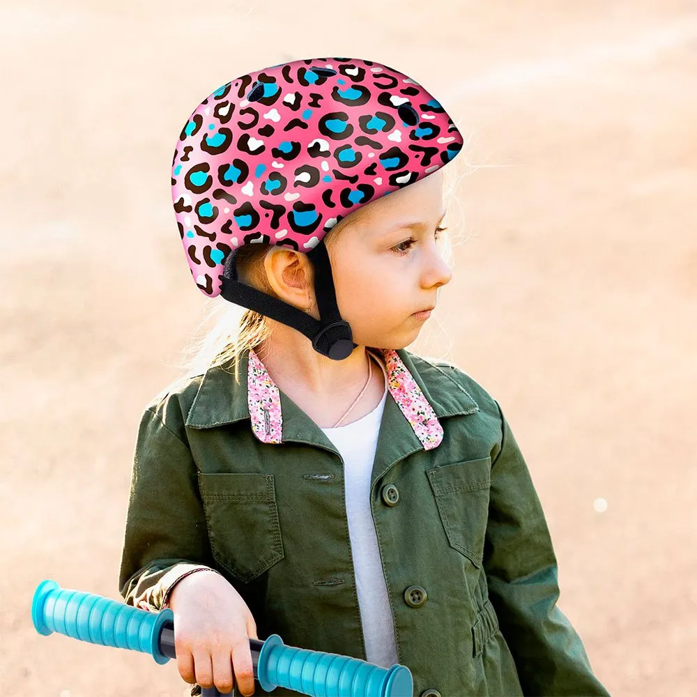 Deqube Leopard Junior-helm, Multicolor Deqube Leopard Junior-helm, Multicolor