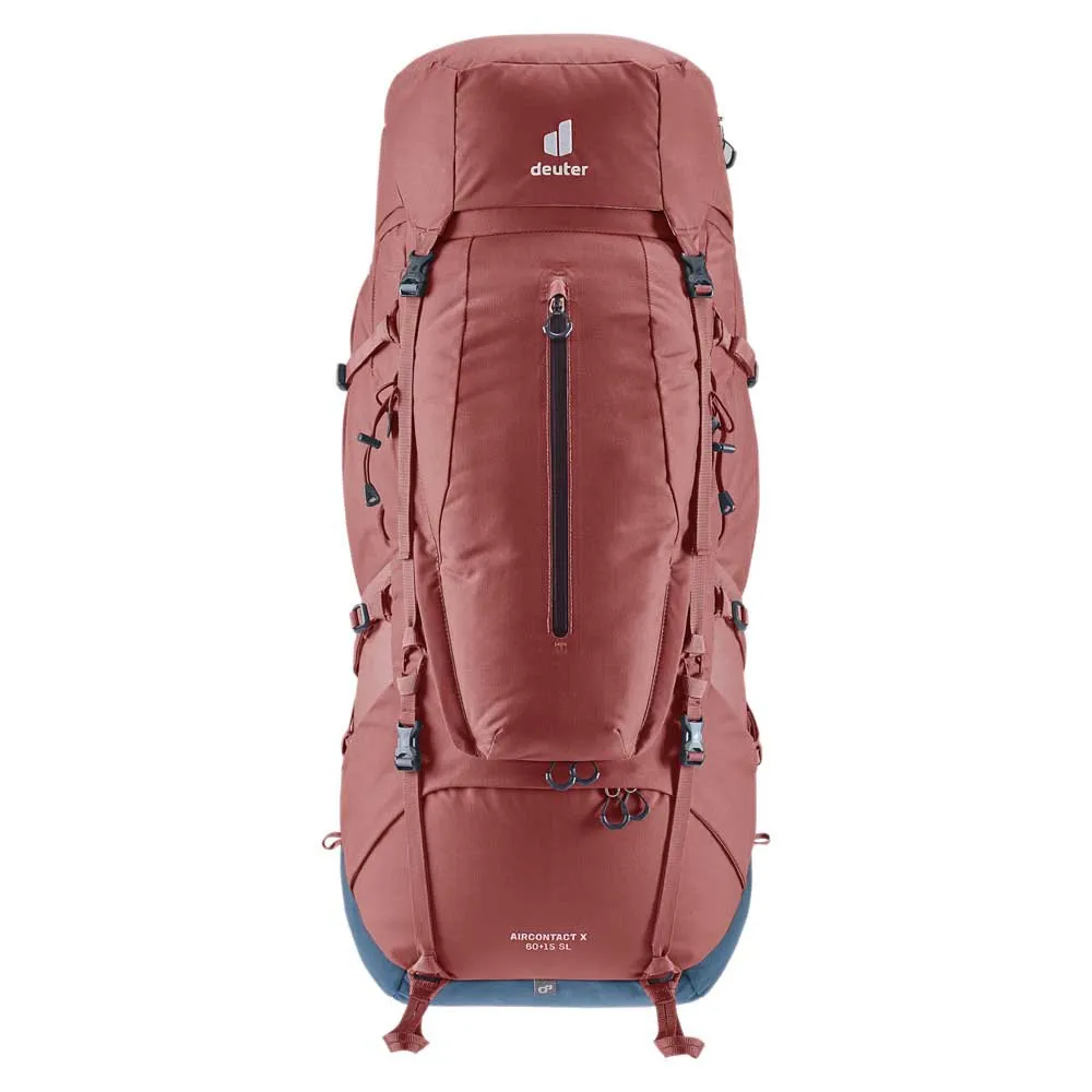 Deuter Aircontact X 60+15l Sl Rucksack, Redwood / ink Deuter Aircontact X 60+15l Sl Rucksack, Redwood / ink