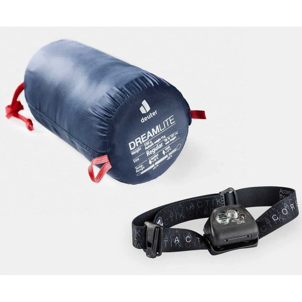 Deuter Dreamlite Schlafsack, Navy / cranberry, Left Zipper Deuter Dreamlite Schlafsack, Navy / cranberry, Left Zipper