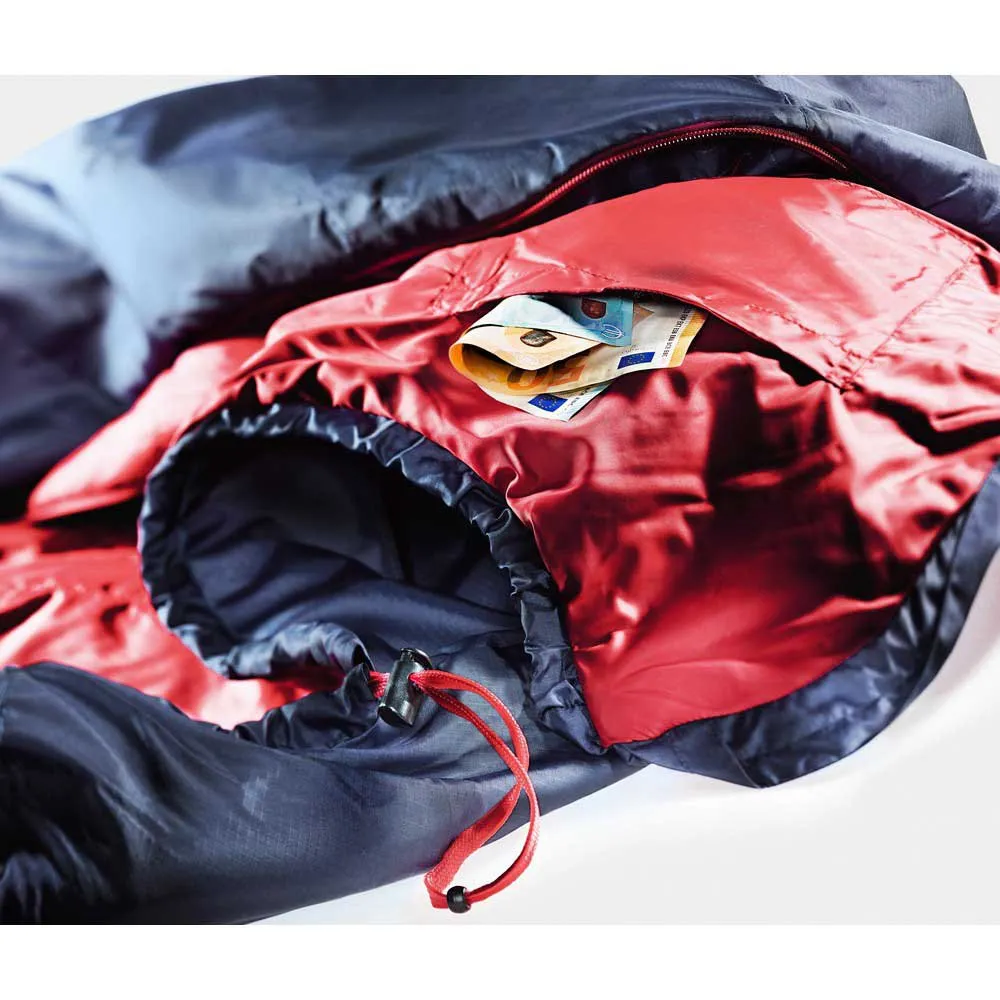 Deuter Dreamlite Schlafsack, Navy / cranberry, Left Zipper Deuter Dreamlite Schlafsack, Navy / cranberry, Left Zipper