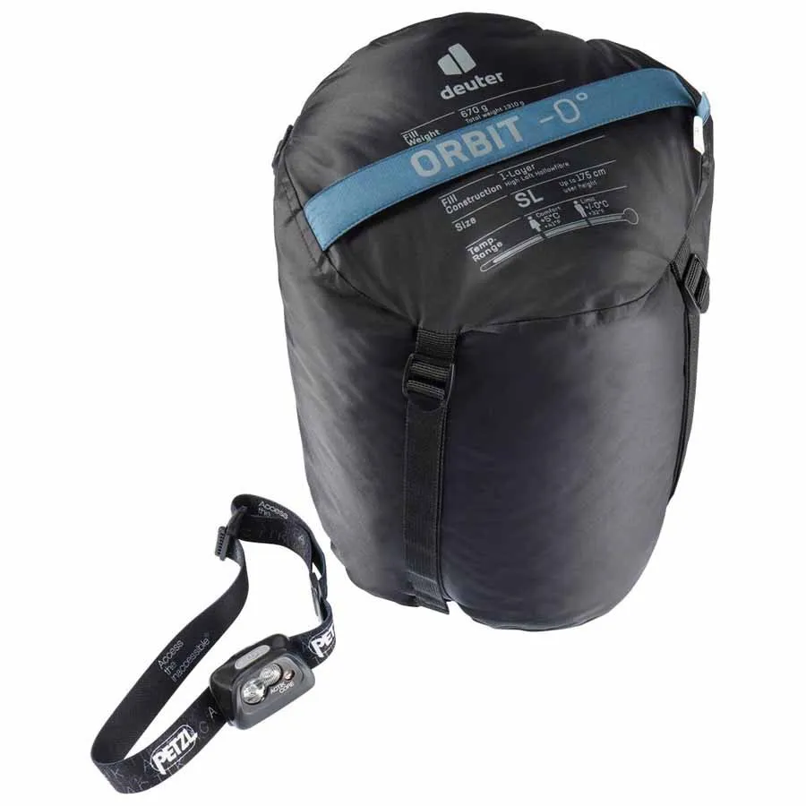Deuter Orbit 0° Sl Schlafsack, Arctic / slateblue, Left Zipper Deuter Orbit 0° Sl Schlafsack, Arctic / slateblue, Left Zipper
