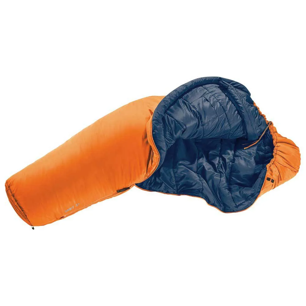 Deuter Orbit-5° El Schlafsack, Chestnut / ink, Left Zipper