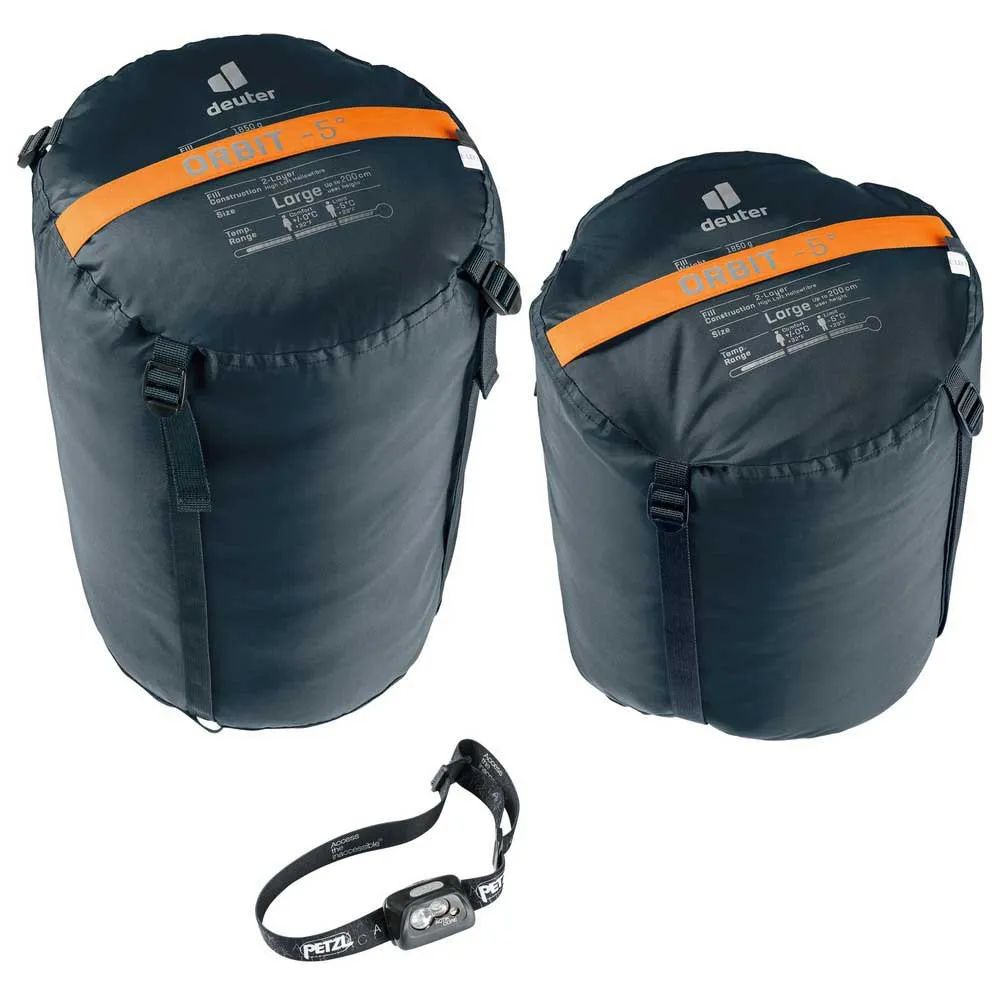 Deuter Orbit-5° El Schlafsack, Chestnut / ink, Left Zipper
