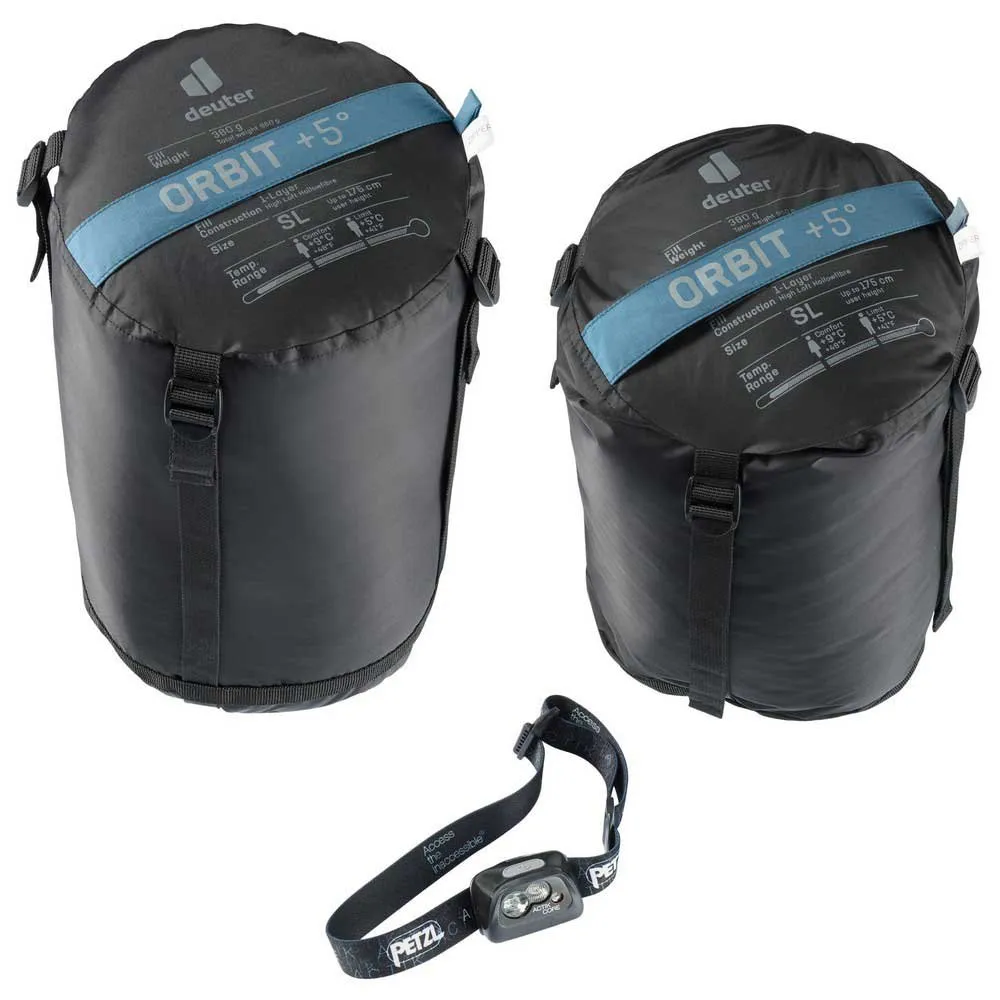 Deuter Orbit +5° Sl Schlafsack, Atlantic / sage, Right Zipper Deuter Orbit +5° Sl Schlafsack, Atlantic / sage, Right Zipper
