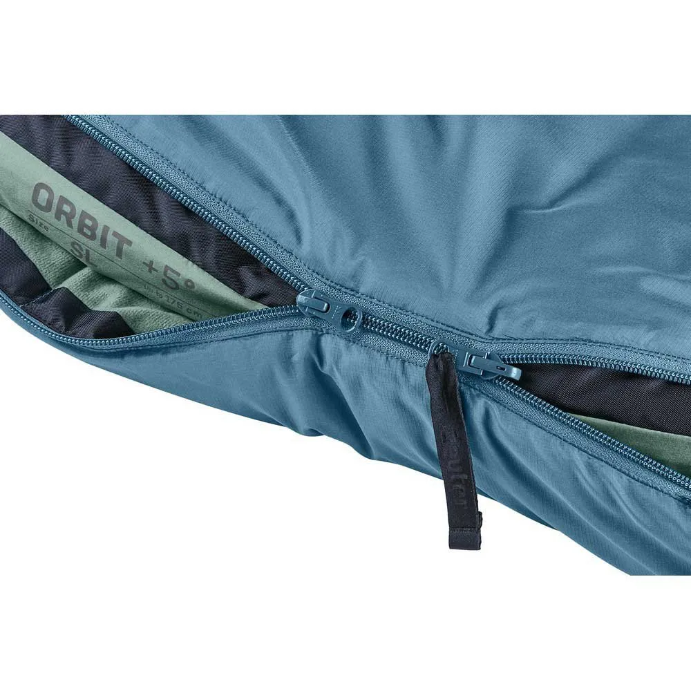 Deuter Orbit +5° Sl Schlafsack, Atlantic / sage, Right Zipper Deuter Orbit +5° Sl Schlafsack, Atlantic / sage, Right Zipper