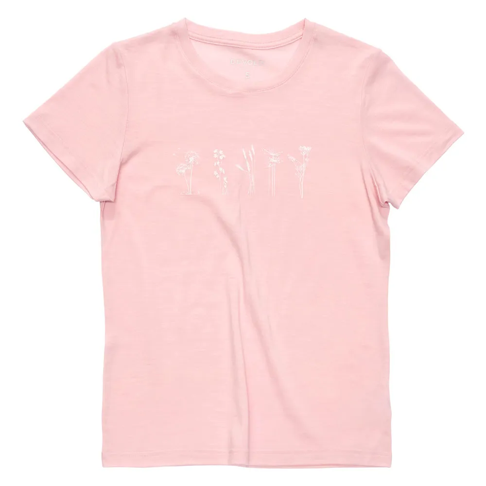 Devold Flowers Kurzarm-t-shirt