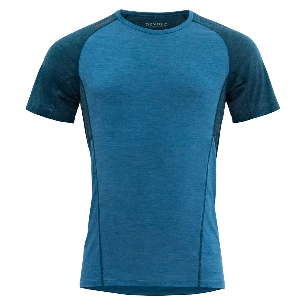 Devold Running Merino 130 Kurzarm-t-shirt Refurbished male, Blue