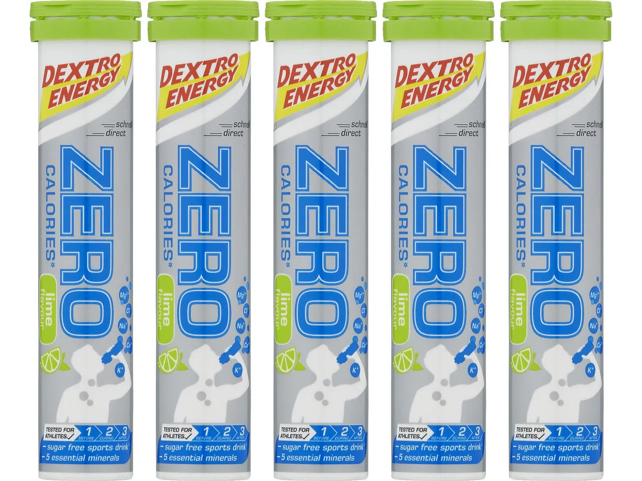 Dextro Energy Brausetabletten Zero Calories - 5 Stück, 400g Dextro Energy Brausetabletten Zero Calories - 5 Stück, 400g