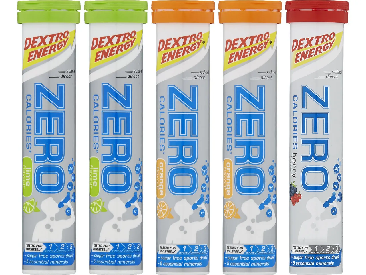 Dextro Energy Brausetabletten Zero Calories - 5 Stück, 400g Dextro Energy Brausetabletten Zero Calories - 5 Stück, 400g