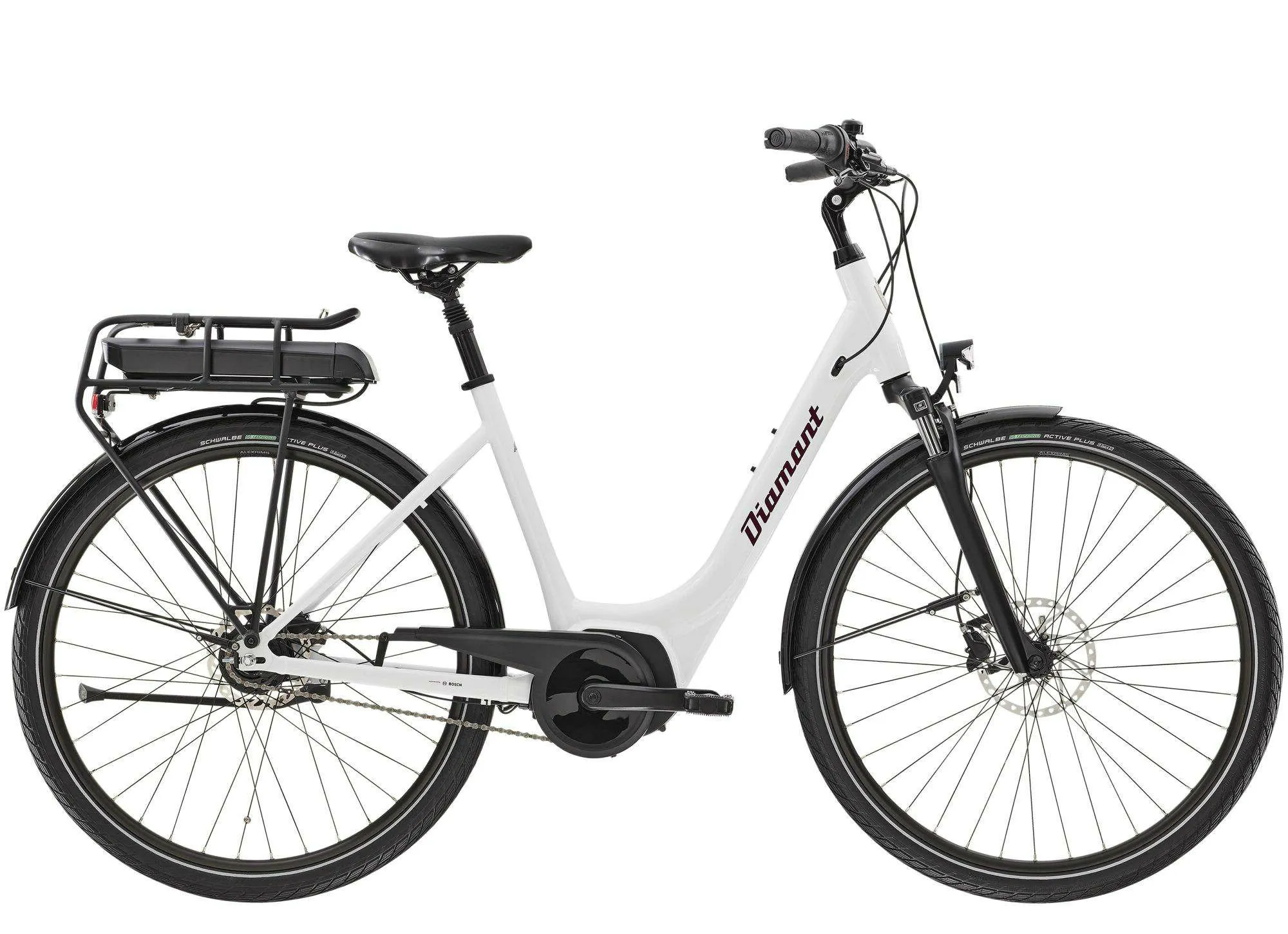 Diamant Turmalin+ RT Weiss 28" 400 Wh Wave, Weiß, XS
