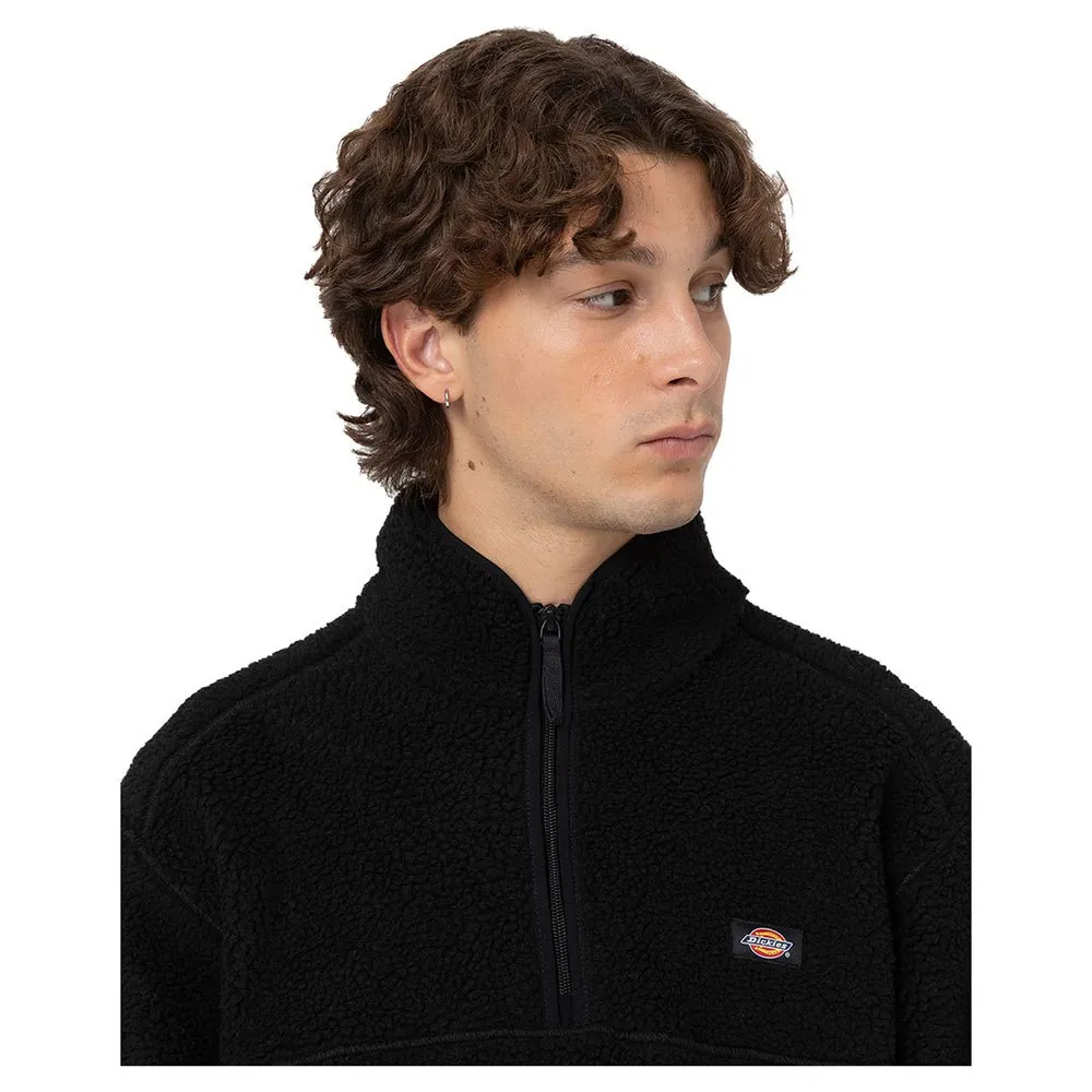 Dickies Mount Hope Fleece Mit Halbem Reißverschluss, Black Dickies Mount Hope Fleece Mit Halbem Reißverschluss, Black
