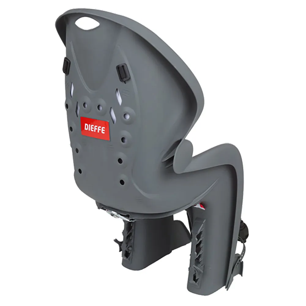 Dieffe Gp Fm Kindersitz Für Fahrrad Hinten, Dark grey / grey, Max 22kg Dieffe Gp Fm Kindersitz Für Fahrrad Hinten, Dark grey / grey, Max 22kg