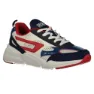 White / bijou blue / racing red