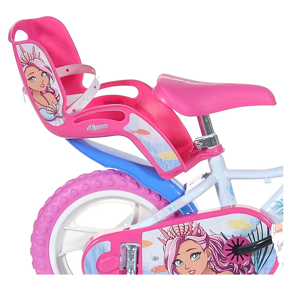 Dino Bikes 12´´ Meerjungfrau Alyssa Fahrrad, White, 3-5Y Dino Bikes 12´´ Meerjungfrau Alyssa Fahrrad, White, 3-5Y