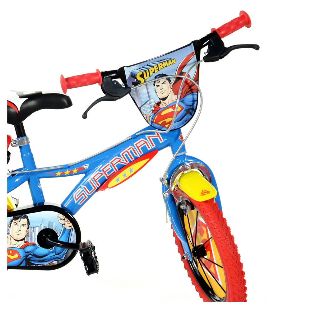 Dino Bikes 16´´ Superman Fahrrad, Blue, 5-7Y Dino Bikes 16´´ Superman Fahrrad, Blue, 5-7Y