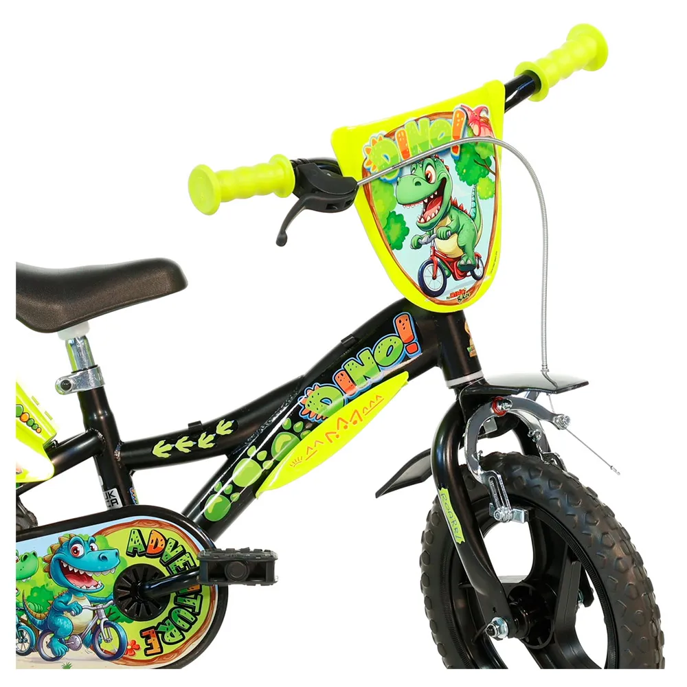 Dino Bikes Dino Adventure 12´´ Fahrrad, Black / yellow, 3-5Y Dino Bikes Dino Adventure 12´´ Fahrrad, Black / yellow, 3-5Y