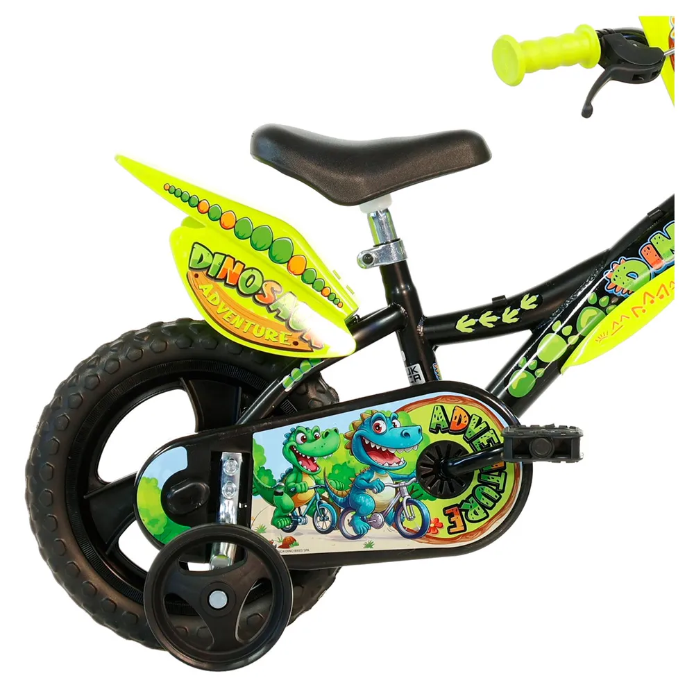Dino Bikes Dino Adventure 12´´ Fahrrad, Black / yellow, 3-5Y Dino Bikes Dino Adventure 12´´ Fahrrad, Black / yellow, 3-5Y