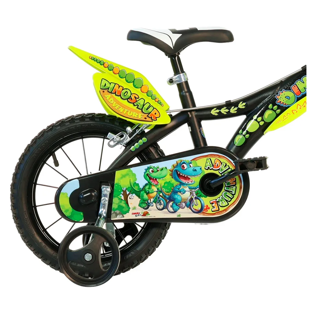 Dino Bikes Dino Adventure 14´´ Fahrrad, Black / yellow, 4-6Y