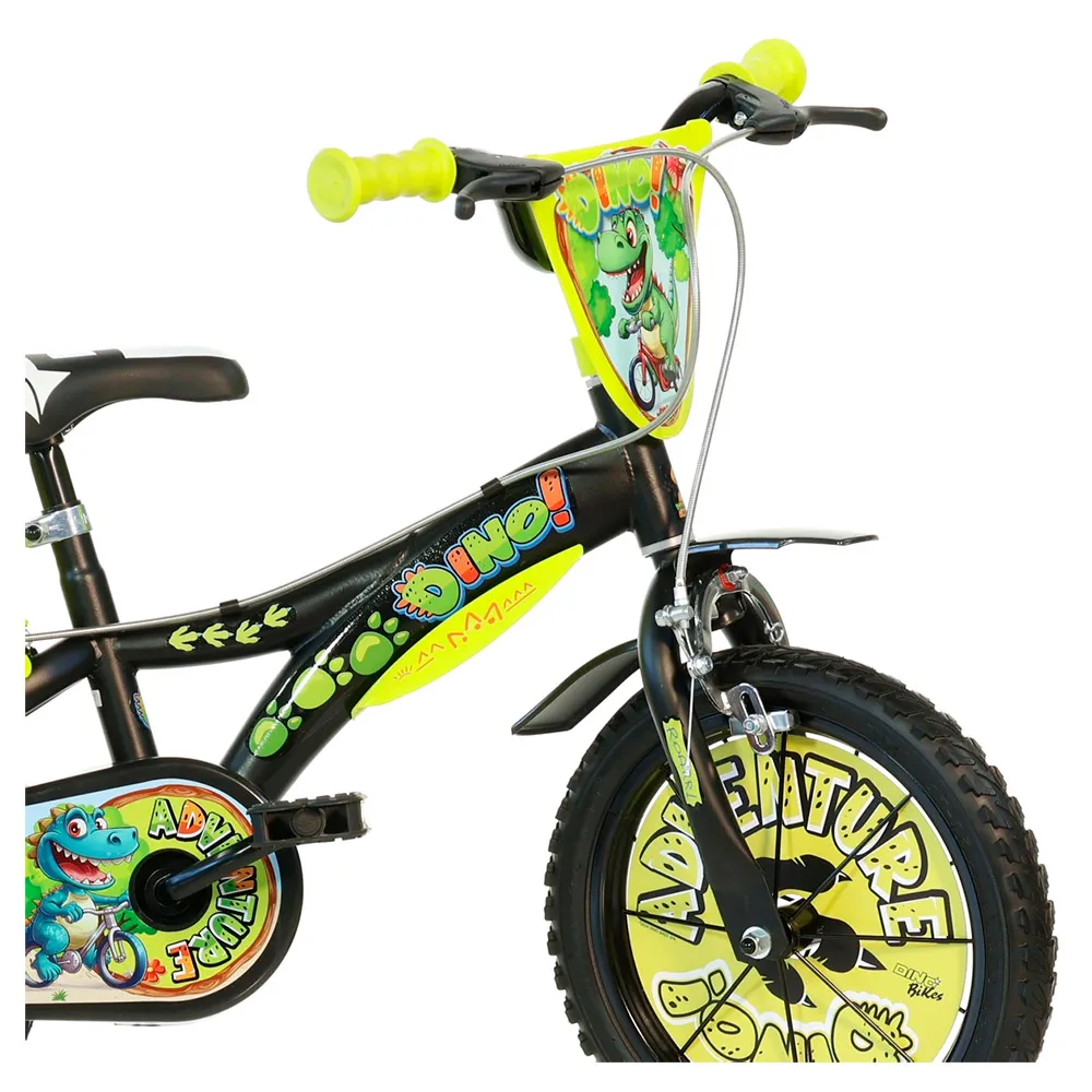 Dino Bikes Dino Adventure 14´´ Fahrrad, Black / yellow, 4-6Y