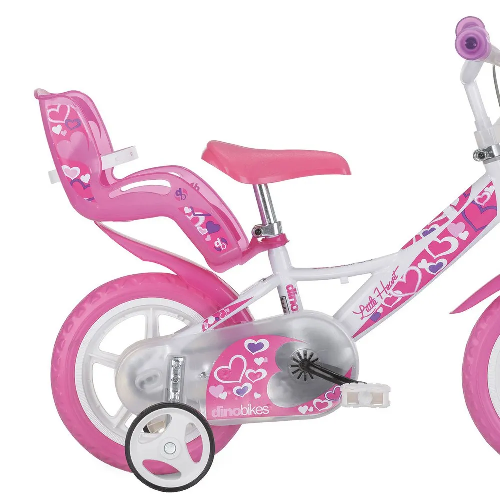 Dino Bikes Hearts 12´´ Fahrrad, White, 3-5Y Dino Bikes Hearts 12´´ Fahrrad, White, 3-5Y