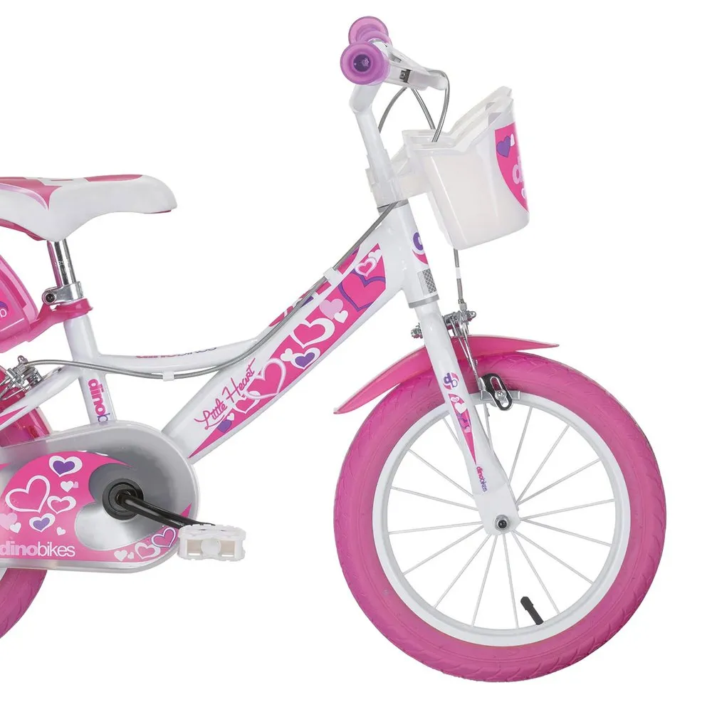 Dino Bikes Hearts 16´´ Fahrrad, White, 5-7Y Dino Bikes Hearts 16´´ Fahrrad, White, 5-7Y