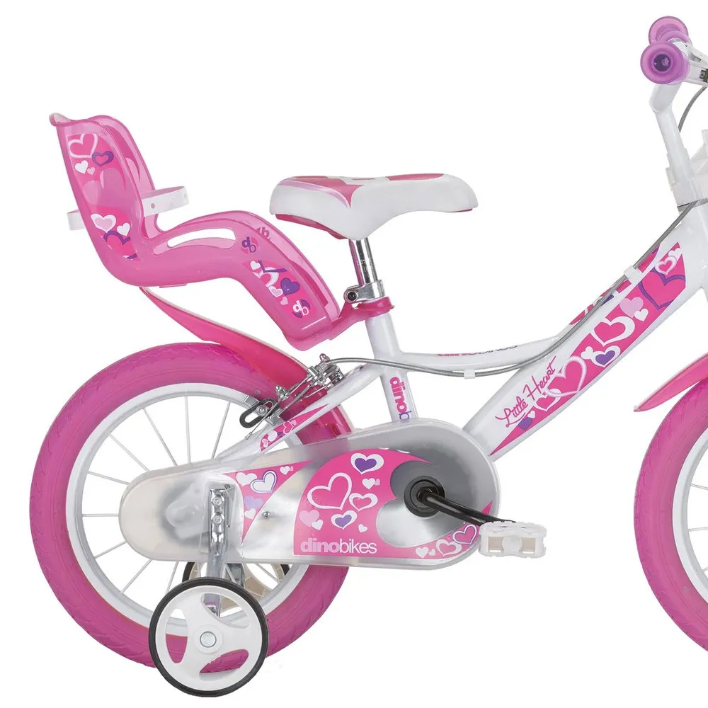 Dino Bikes Hearts 16´´ Fahrrad, White, 5-7Y Dino Bikes Hearts 16´´ Fahrrad, White, 5-7Y