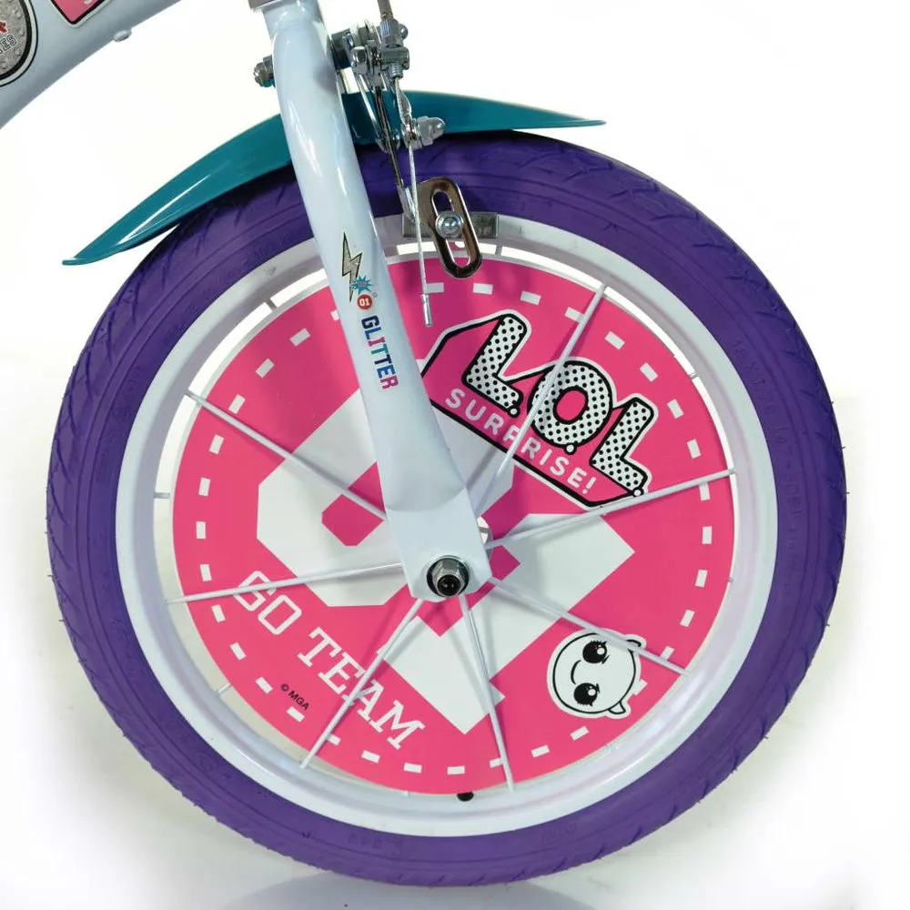 Dino Bikes Lol 16´´ Fahrrad, Pink, 6-8Y Dino Bikes Lol 16´´ Fahrrad, Pink, 6-8Y