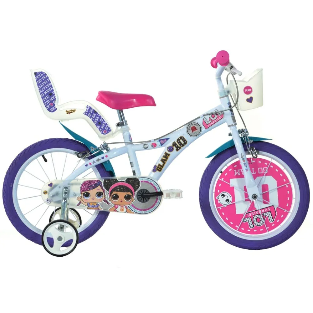 Dino Bikes Lol 16´´ Fahrrad, Pink, 6-8Y Dino Bikes Lol 16´´ Fahrrad, Pink, 6-8Y