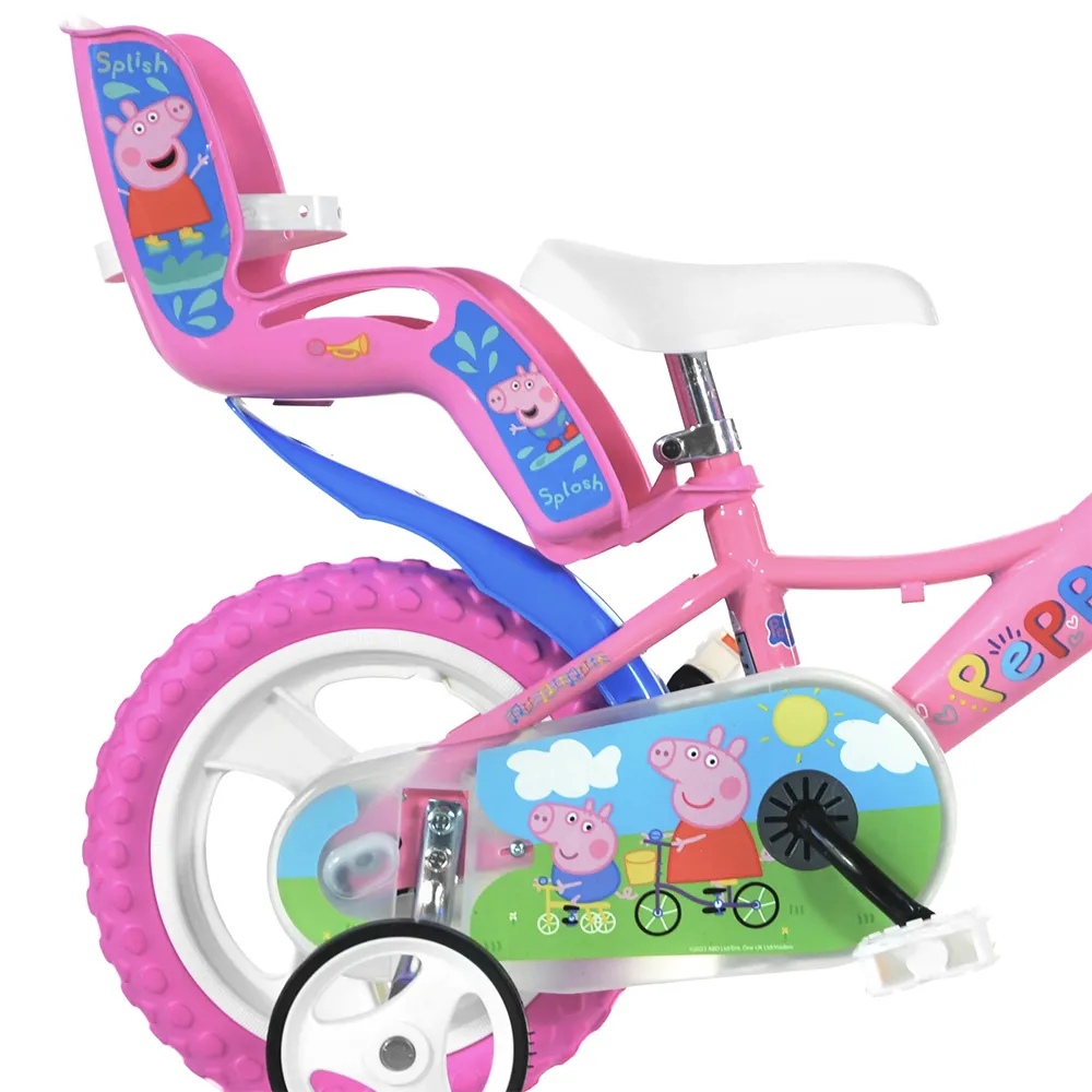 Dino Bikes Peppa Pig 12 Fahrrad, Pink, 3-5Y Dino Bikes Peppa Pig 12 Fahrrad, Pink, 3-5Y