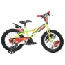 Dino Bikes Raptor Fluorescent 14 Fahrrad, Yellow, 4-7Y