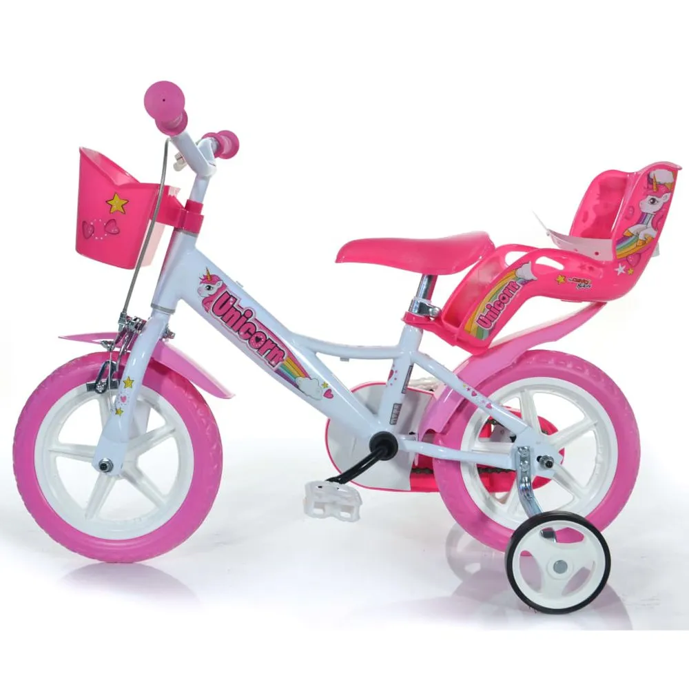 Dino Bikes Unicorn 12 Fahrrad, Pink, 3-5Y Dino Bikes Unicorn 12 Fahrrad, Pink, 3-5Y