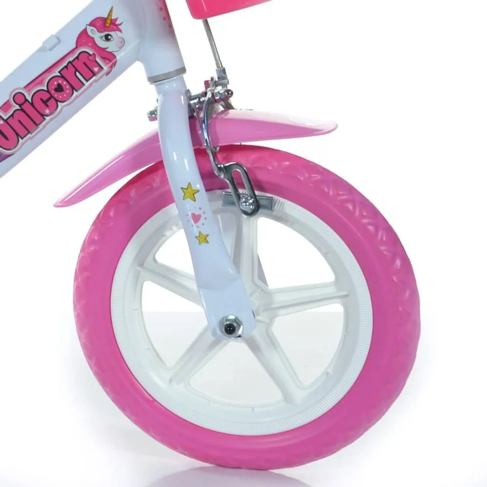 Dino Bikes Unicorn 12 Fahrrad, Pink, 3-5Y Dino Bikes Unicorn 12 Fahrrad, Pink, 3-5Y